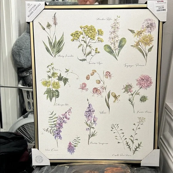 Floral Botanical Canvas Art - Picture 1 of 6